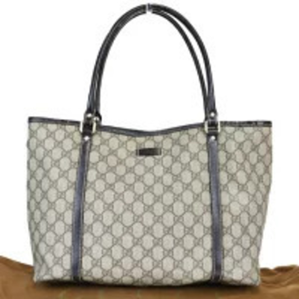 Gucci GG Supreme Joy Tote monogram canvas brown leather